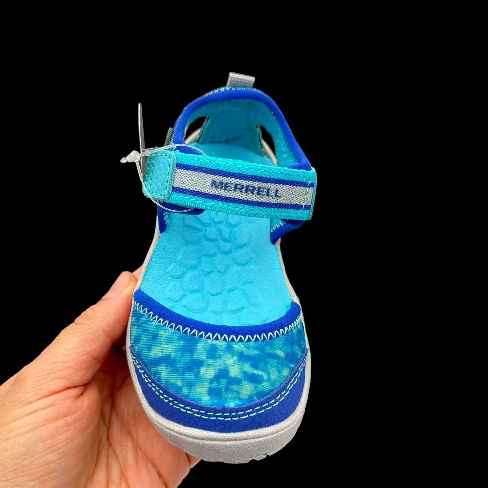 Merrell Baby Girls‎ Closed Toe Sandals Sz 5.5 Wide Aqua Turquoise Water Friendly